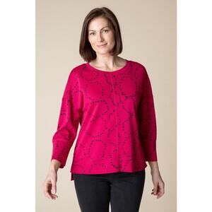 Circle Knit Jacquard Boxy Crew
